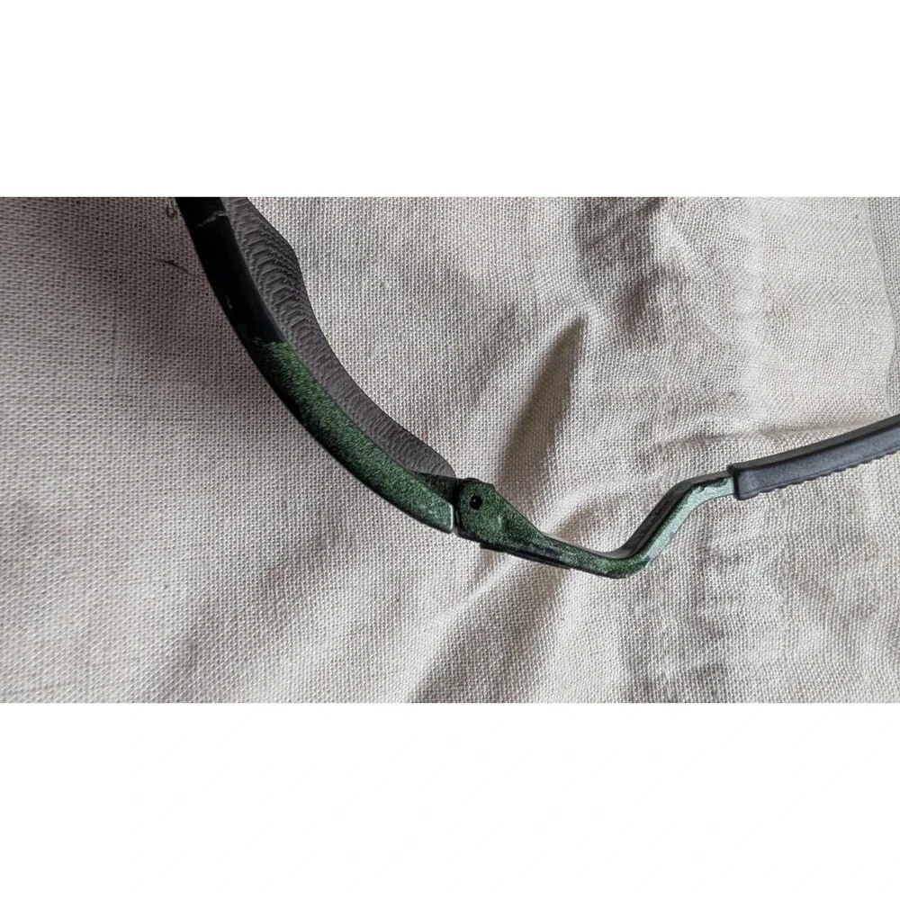 Vintage 90'S ORIGINAL OAKLEY FRAME SUNGLASSES Green FOR PARTS/REPAIR